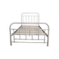 PICOLA KING SINGLE METAL BED WHITE