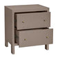 JAYLA LARGE TAUPE 2-DRAWER LARGE BEDSIDE TABLE