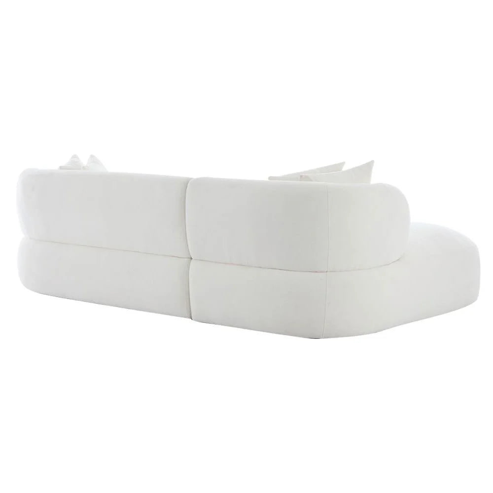 BEECHAM MODULAR 3-SEATER CORNER SOFA WITH LHF CHAISE - NATURAL CHENILLE