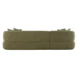 BEECHAM MODULAR 3-SEATER CORNER SOFA WITH LHF CHAISE - SAGE CHENILLE