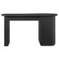 DELMAR  ASHWOOD VENEER 4-DRAWER HOME OFFICE DESK/ STUDENT DESK BLACK