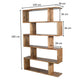LUZU BOOKSHELF/BOOKCASE SOLID MANGO WOOD ROYAL OAK 120X28X185CM