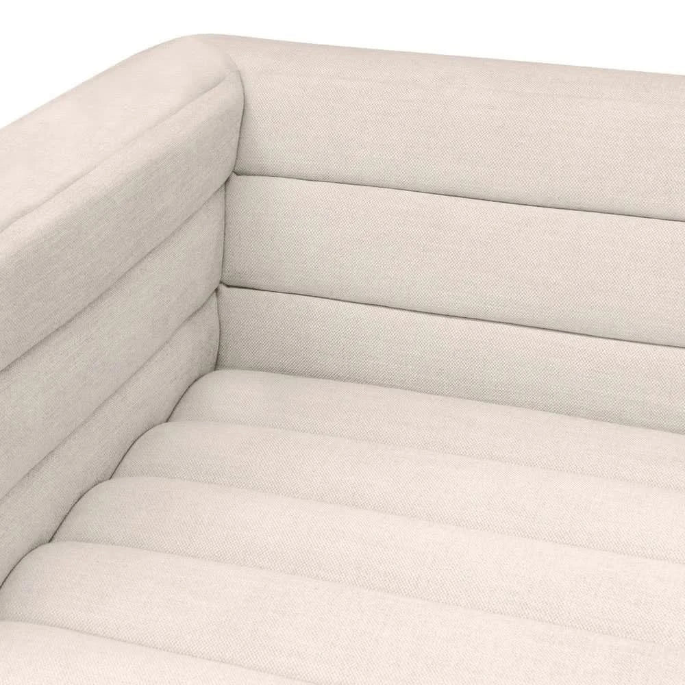 MEREDITH 2-SEATER FABRIC SOFA NATURAL LINEN