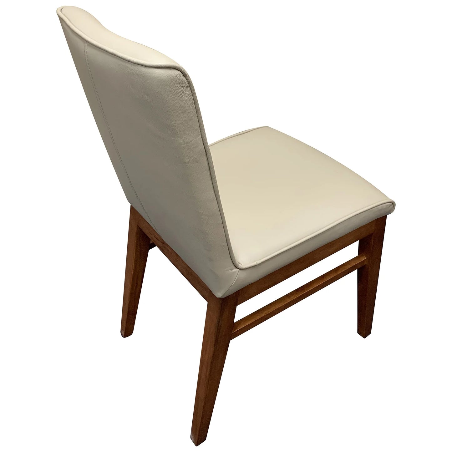 MORROW LEATHER DINING CHAIR LIGHT MOCHA/BLACKWOOD