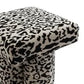 NAMAR STOOL - LEOPARD CHENILLE