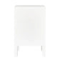 JAYLA PETITE WHITE 2-DRAWER BEDSIDE TABLE