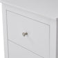 SELENE RUBBERWOOD 2-DRAWER BEDSIDE TABLE WHITE