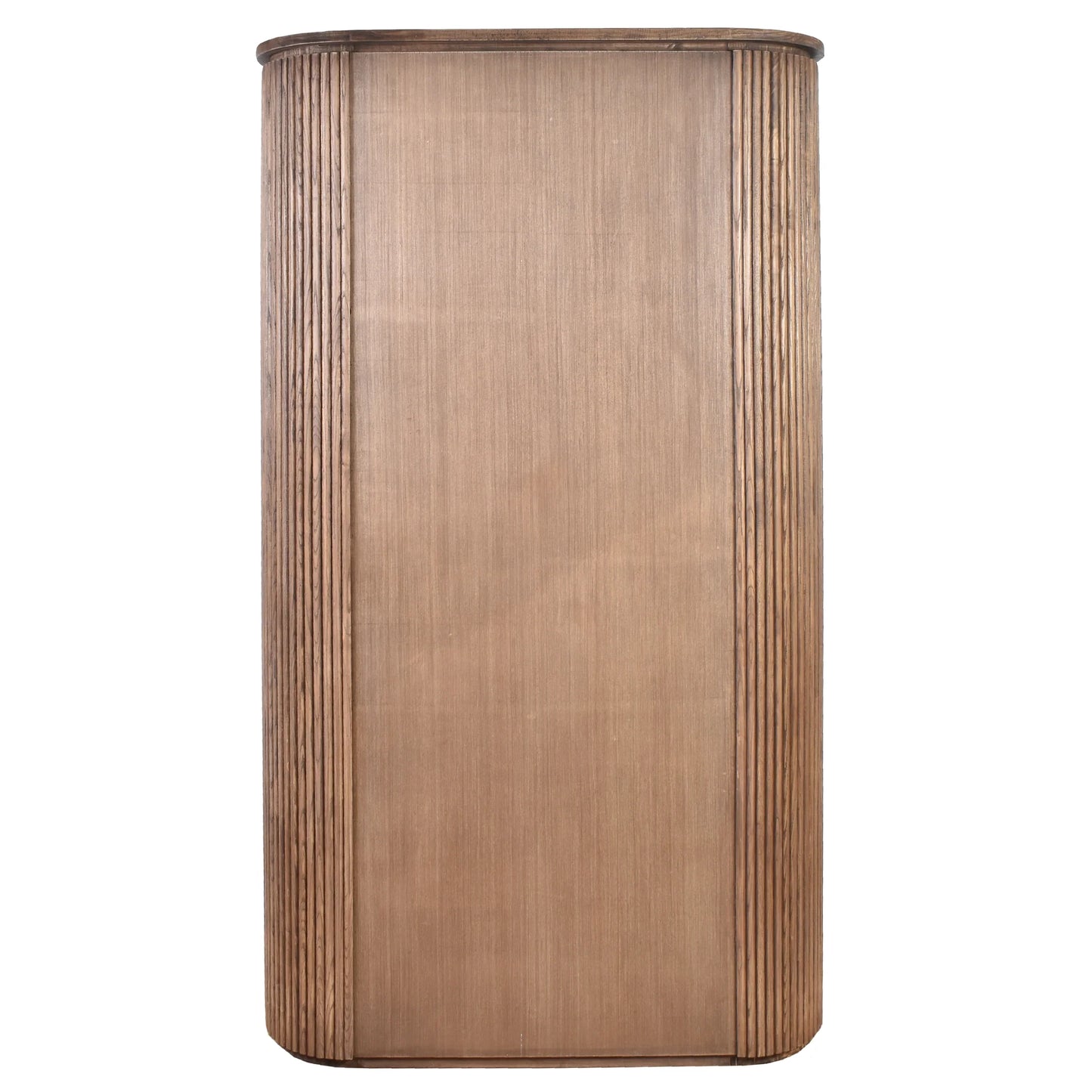 JARVIS SLATTED OLD ELM CABINET/LARGE CUPBOARD NATURAL