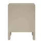 JAYLA SMALL BEIGE  2-DRAWER BEDSIDE TABLE