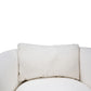 CRUZ SWIVEL CHAIR ARMCHAIR MAHOGANY FRAME SANDBAR COLOUR