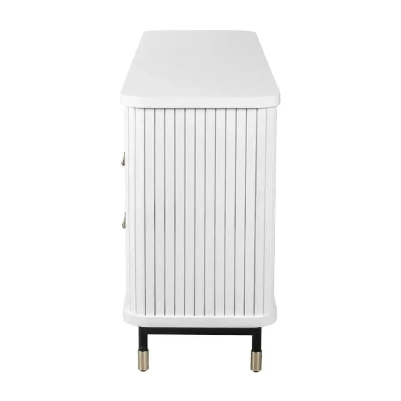 PEMBROKE OAK TIMBER 6-DRAWER CHEST OF DRAWERS  WHITE