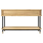 PEMBROKE OAK TIMBER 2-DRAWER CONSOLE TABLE HALL TABLE NATURAL