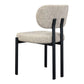 KILBRIN SPECKLE BROWN/BLACK METAL DINING CHAIR