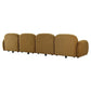 LORELEI  4-SEATER MODULAR FABRIC SOFA - TOFFEE COLOUR