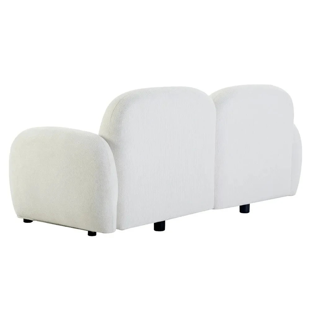 LORELEI 2-SEATER MODULAR CHENILLE SOFA WHITE COLOUR