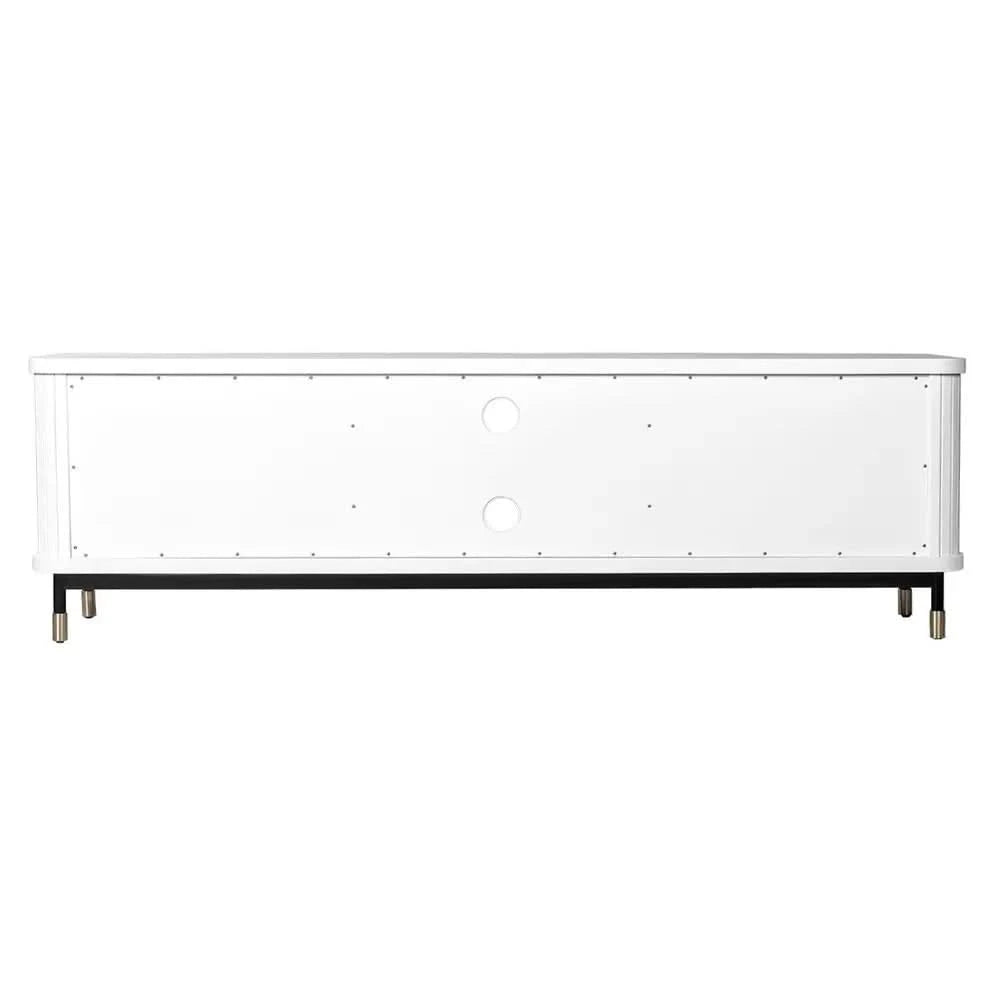 PEMBROKE OAK TIMBER 4-DRAWER TV UNIT ETU WHITE 200CM