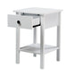 ZYLA 1-DRAWER 1-SHELF BEDSIDE TABLE WHITE