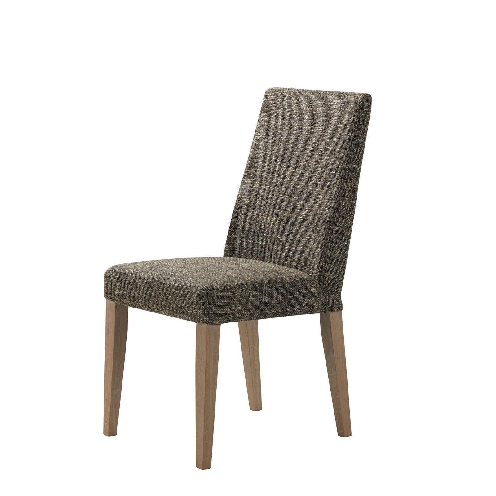 LONDON SOLID AMERICAN OAK DOUBLE Extension Dining Table + 6 FABRIC Chairs - MyChocolateWood