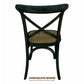 NORDIC ROUND DINING TABLE 100CM + 4 MELROSE DINING CHAIRS BLACK 5PCS - MyChocolateWood