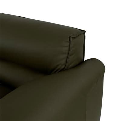 SPARKLER LEATHER 3-SEATER + 2-SEATER LEATHER SOFA OLIVE GREEN LOUNGE SET