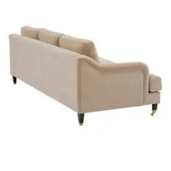 ORVIL-3-SEATER SOFA TAUPE VELVET