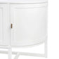 ENNIS 4 DOOR OAK & OAK VENEER BUFFET/SIDEBOARD WHITE