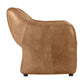 ANDERS TOP GRAIN COW LEATHER ARMCHAIR LIGHT BROWN
