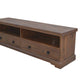ELLERY SOLID MANGO WOOD TV/ENTERTAINMENT UNIT DRAWERS ANTIQUE WALNUT