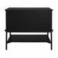 MORETTI 2-DRAWER BEDSIDE TABLE SATIN BLACK LARGE