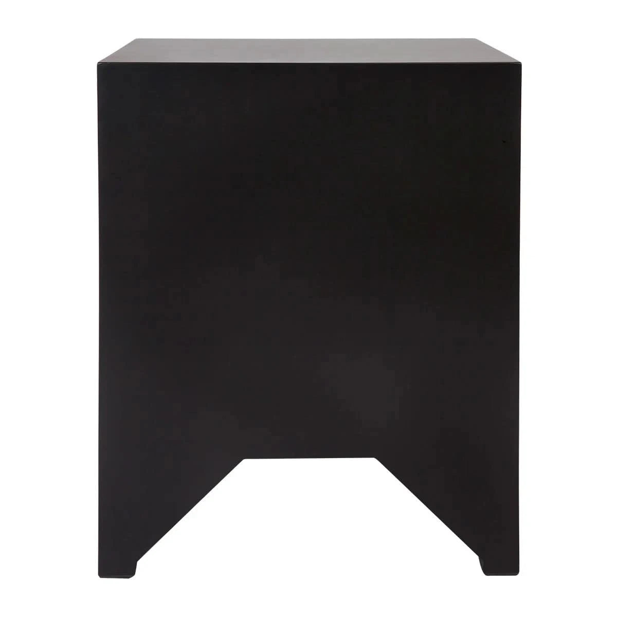 JAYLA SMALL BLACK 2-DRAWER BEDSIDE TABLE