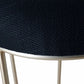 JACE GOLD STEEL BAR STOOL - BLACK LINEN