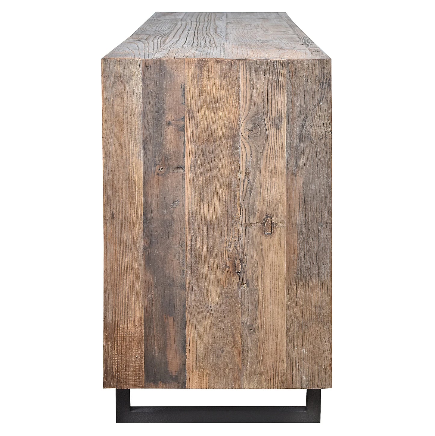 KUMBRIA RECLAIMED ELM TIMBER SANDBLAST SIDEBOARD/BUFFET  NATURAL