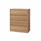 JAXX SOLID MESSMATE & BLUE GUM VENEER 4-DRAWER TALLBOY 4-DRAWER CHEST OF DRAWERS NATURAL