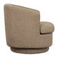 BRYNN BOUCLE SWIVEL ARMCHAIR COCOA