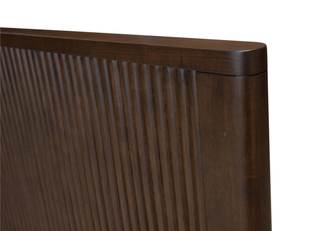 SEVERIN SOLID & VENEER MALAYSIAN HARDWOOD KING BED  WALNUT