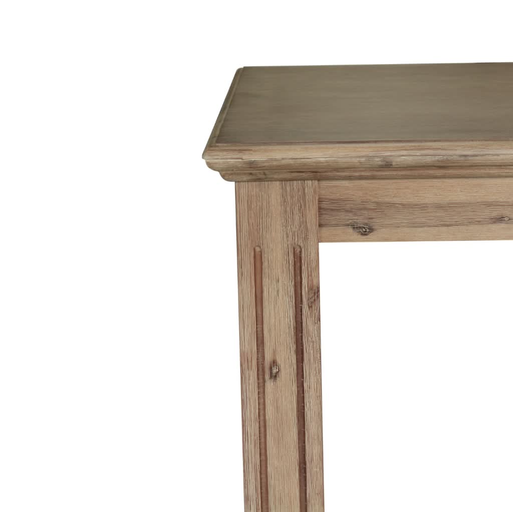 DEVONSHIRE ACACIA TIMBER 7 PIECE DINING SET -1 DINING TABLE  180CM & 6 DEVONSHIRE DINING CHAIRS BRUSHED KHAKI