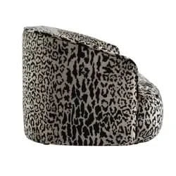 ROSQUIN 3-SEATER LEOPARD CHENILLE FABRIC SOFA