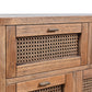 ELDRIDGE SOLID MINDI WOOD BUFFET 9 DRAWERS SIDEBOARD IN LIGHT TOBACCO 180CM