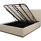 ZADIA GAS LIFT STORAGE QUEEN SIZE BED BEIGE