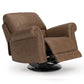 EMBER FAUX LEATHER 1 SEATER RECLINER ARMCHAIR/ROCKING CHAIR BROWN