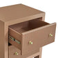 JAYLA SMALL MOCHA MOUSSE  2-DRAWER BEDSIDE TABLE