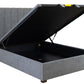 SOMERSET GAS LIFT STORAGE KING  BED DARK GREY