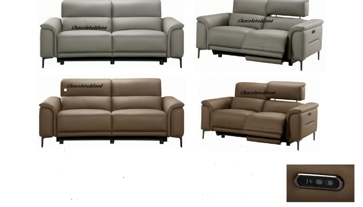 TARQUIN BROWN LEATHER 2-SEATER DUAL MOTOR ELECTRIC RECLINER SOFA W/POWERED HEADREST (Copy)