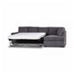 MARIGNY FABRIC 3-SEATER SOFA BED WITH RHF CHAISE DARK GREY (2 PIECES) - MyChocolateWood