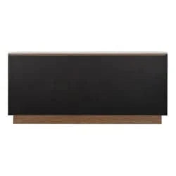 HAMPSHIRE RIVER BROWN MARBLE TOP/WALNUT 4-DOOR BUFFET/SIDEBOARD -