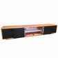 BERLIN SOLID AMERICAN OAK 4 DRAWER / 2 DOOR TV ENTERTAINMENT UNIT - MyChocolateWood