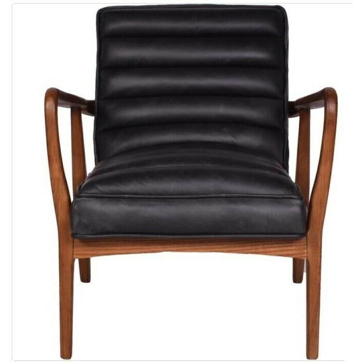 COPEN ARMCHAIR IN DISTRESSED ESPRESSO LEATHER
