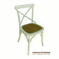 NORDIC ROUND DINING TABLE 100CM + 4 MELROSE DINING CHAIRS WHITE 5PCS - MyChocolateWood