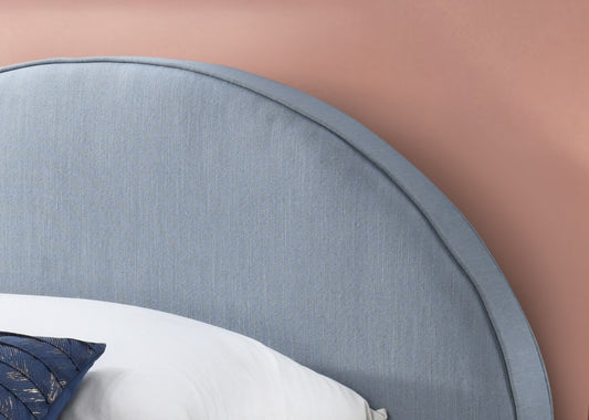 SPAR CHILDREN'S SINGLE BED IN DENIM BLUE FABRIC