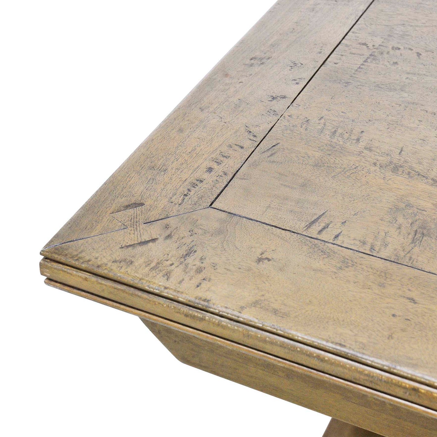 KENDALL SOLID FRUITWOOD DOUBLE  EXTENSION DINING TABLE BOSQUET